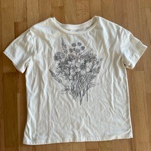 Fifth Sun Floral Crop Tee